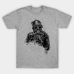 Retro Futurism Steampunk Adventure Soldier 3 T-Shirt